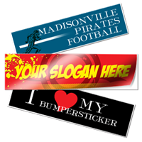 Bumper Stickers - Oval and Round